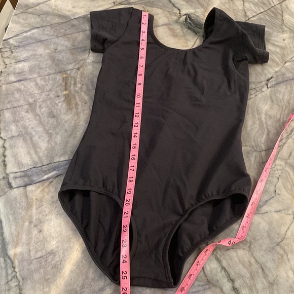 Ballet Beautiful | Black Short-Sleeve Leotard | Pre-loved - Picture 5 of 5